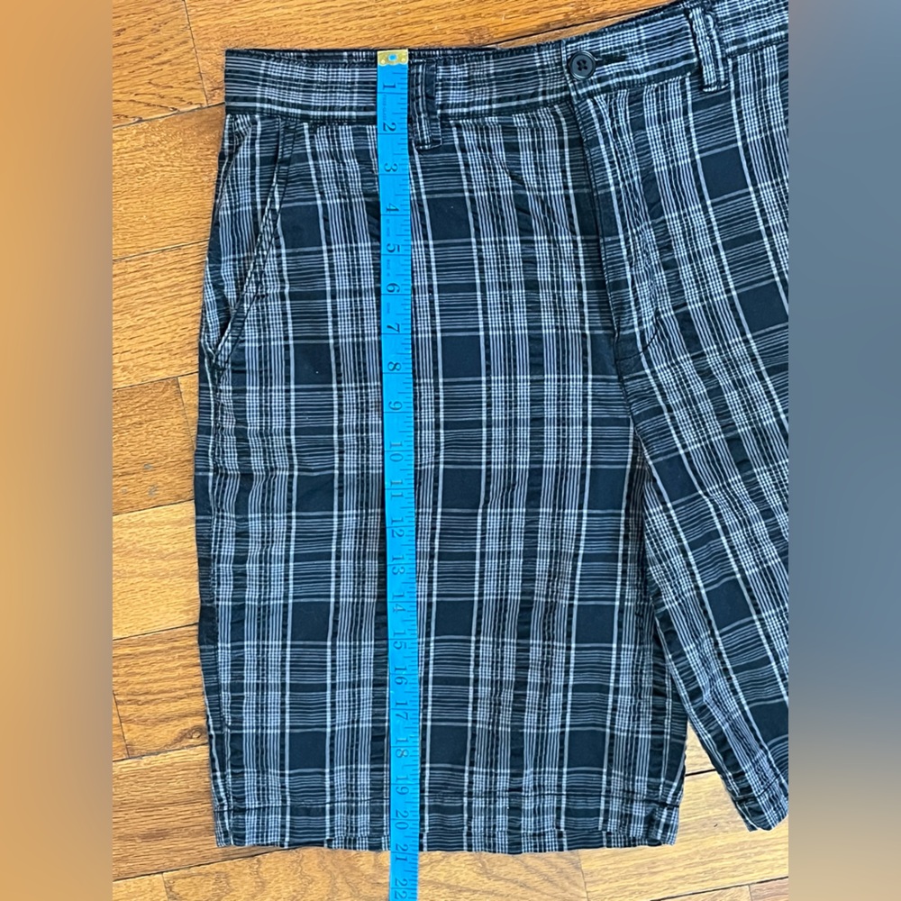 Weatherproof Men’s Plaid Flat Front Chino Shorts Size 34 Cotton Golf Casual - Picture 5 of 6